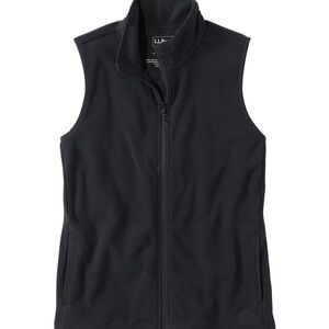 LL Bean black lightweight polartech all seasons access fleece zip up vest large